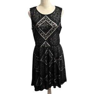 XHILARATION mesh overlay sleeveless dress size large